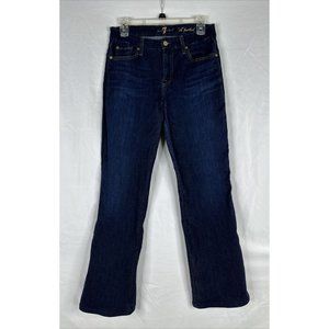 7 For All Mankind A Pocket Bootcut Jeans Womens Size 29/29 Blue Low Rise Stretch